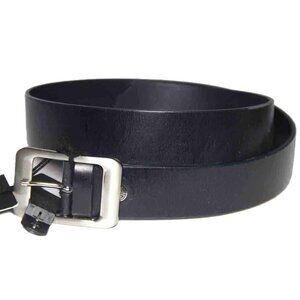 NEW Lindenmann Germany Black Leather Belt Men's Size 32